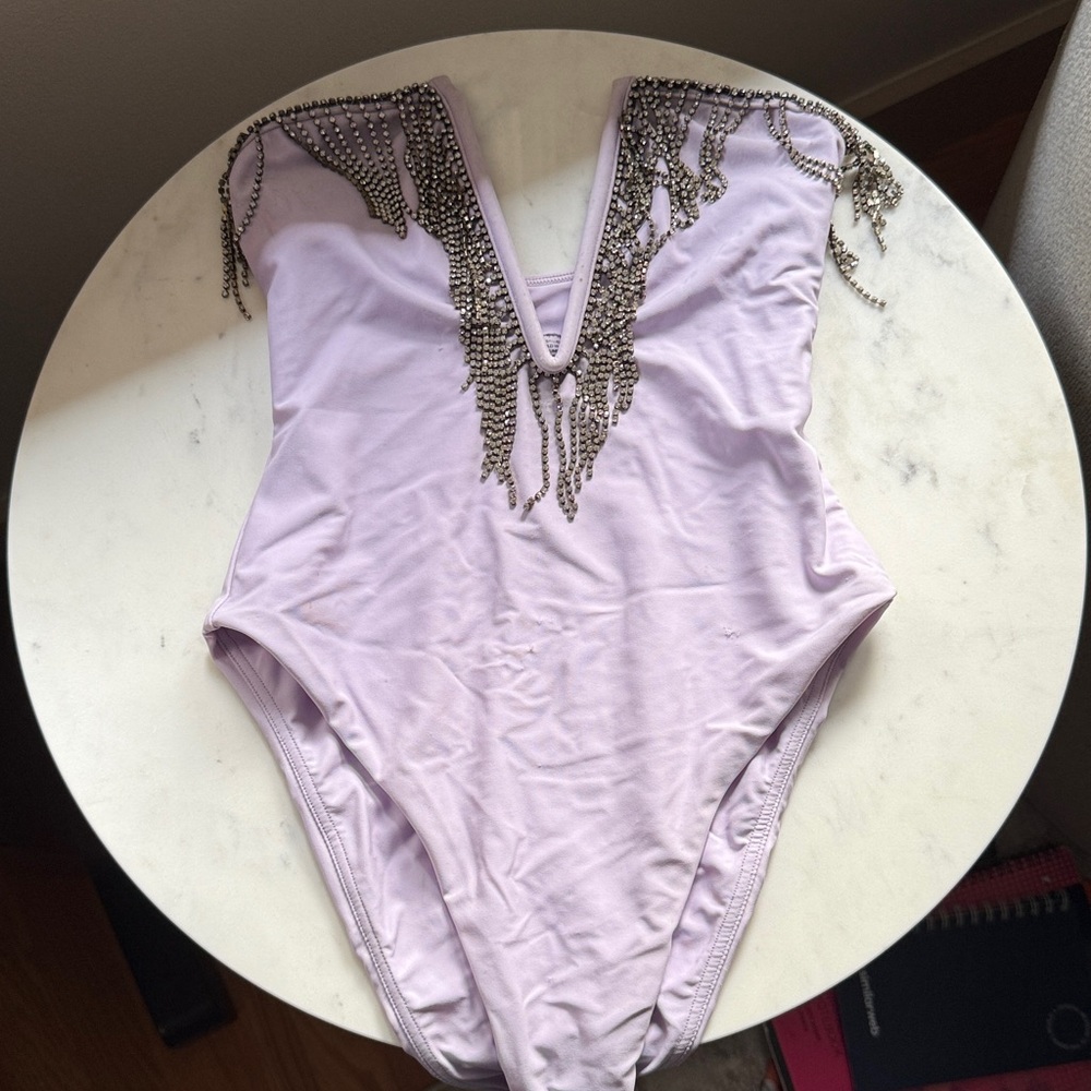 Lovers + Friends Starlight Lilac 1 Piece Swimsuit